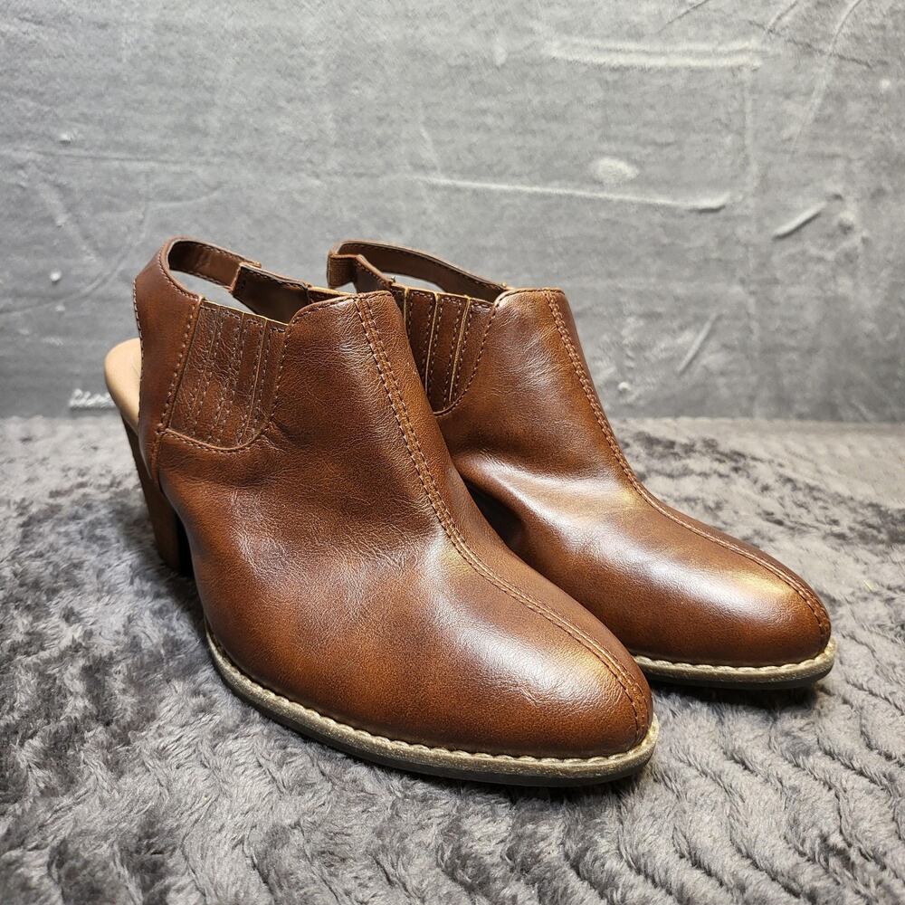 Dr Scholls Shoes Womens Size 8 Clout True Comfort Block Heel Casual Booties